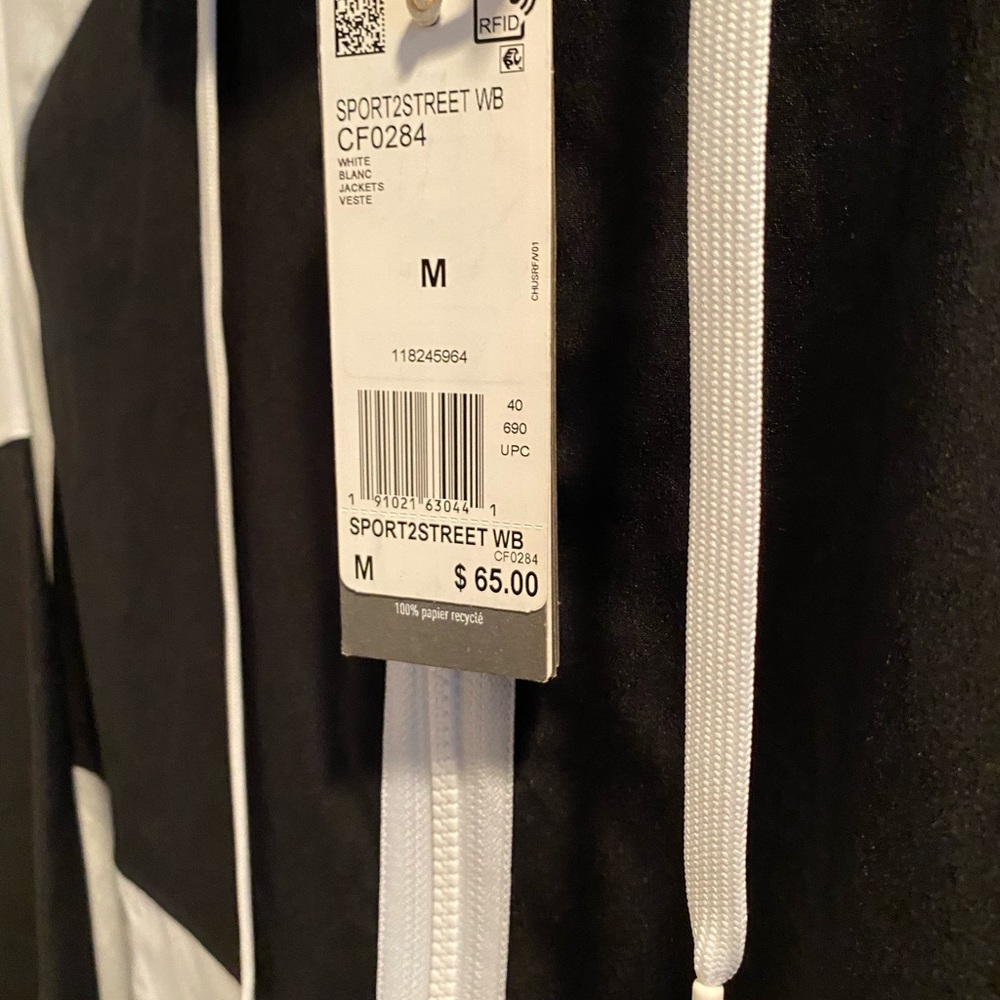 Adidas windbreaker size medium brand new - Picture 3 of 4